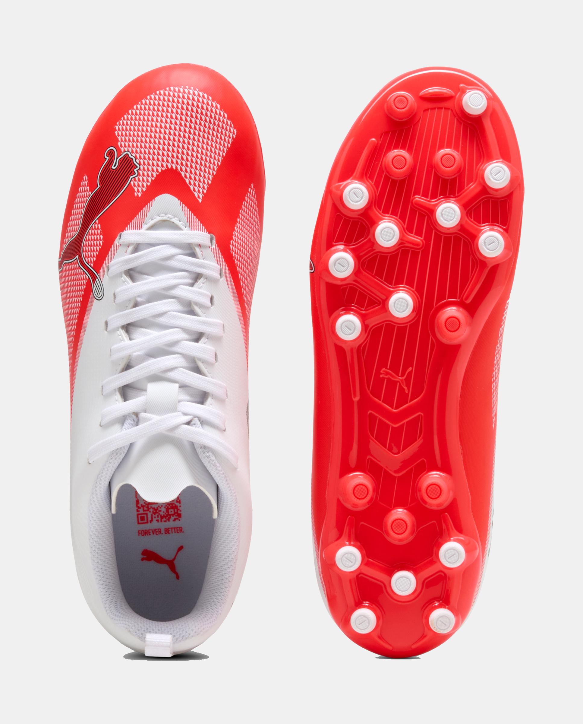 Chuteiras de Futebol Infantil Ultra 7 Play Mg Jr Puma Vermelho-3