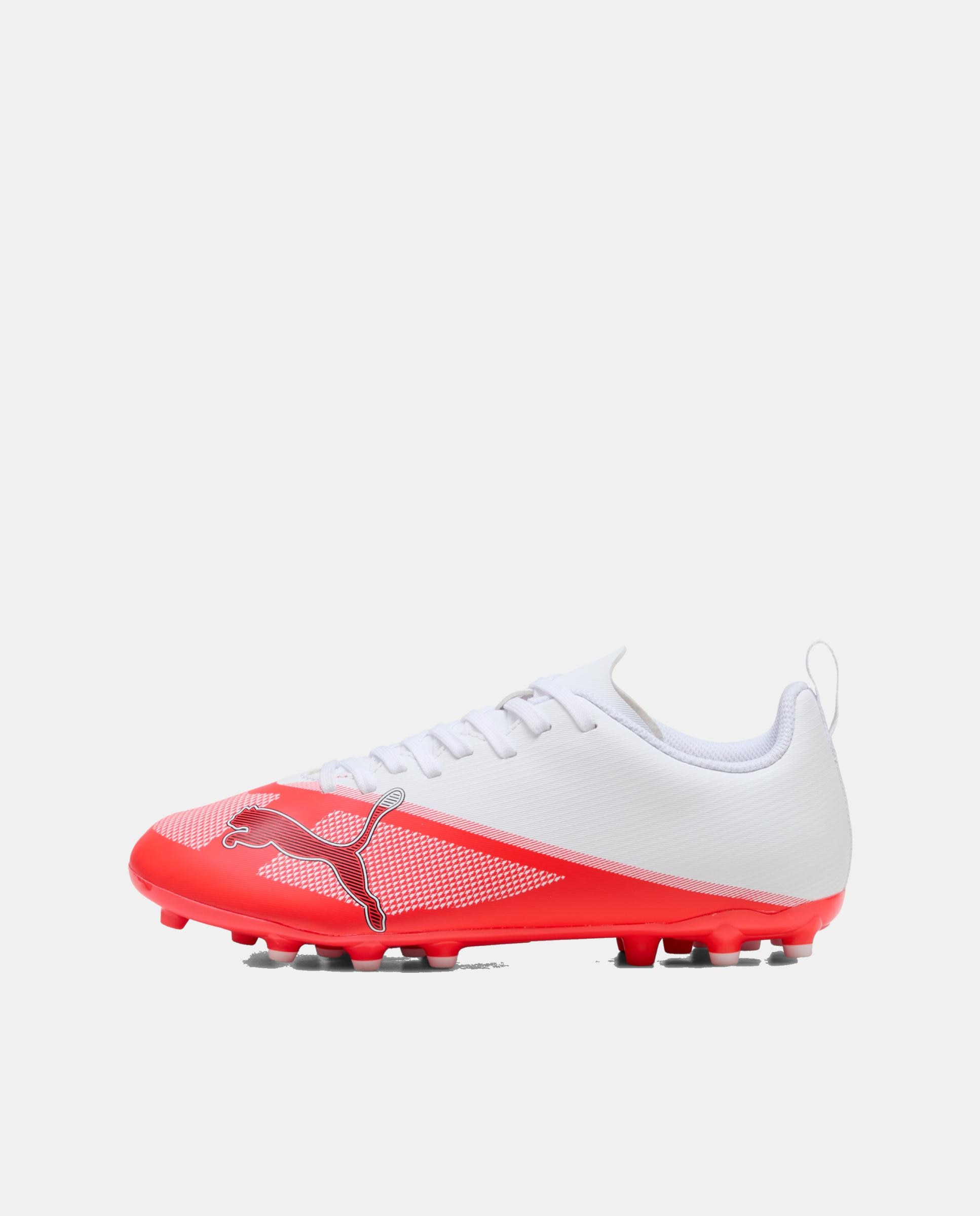 Chuteiras de Futebol Infantil Ultra 7 Play Mg Jr Puma Vermelho-5