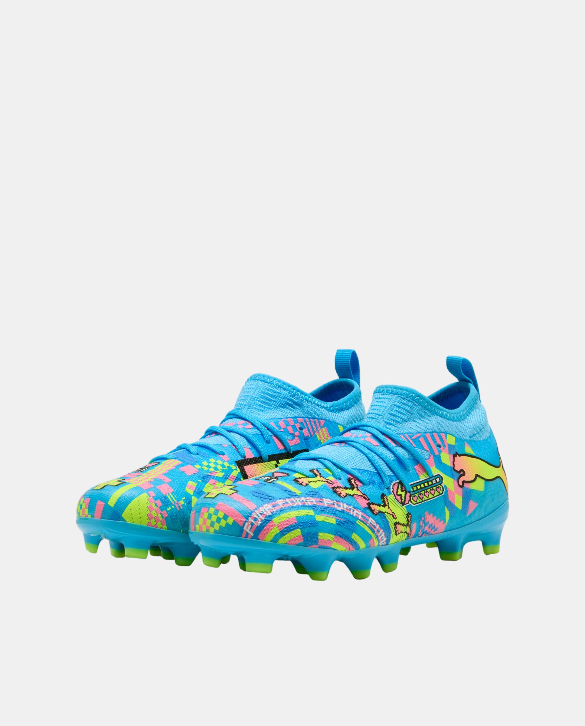 Chuteiras de Futebol Infantil Future 9 Advanced FG/AG Jr Azul-2