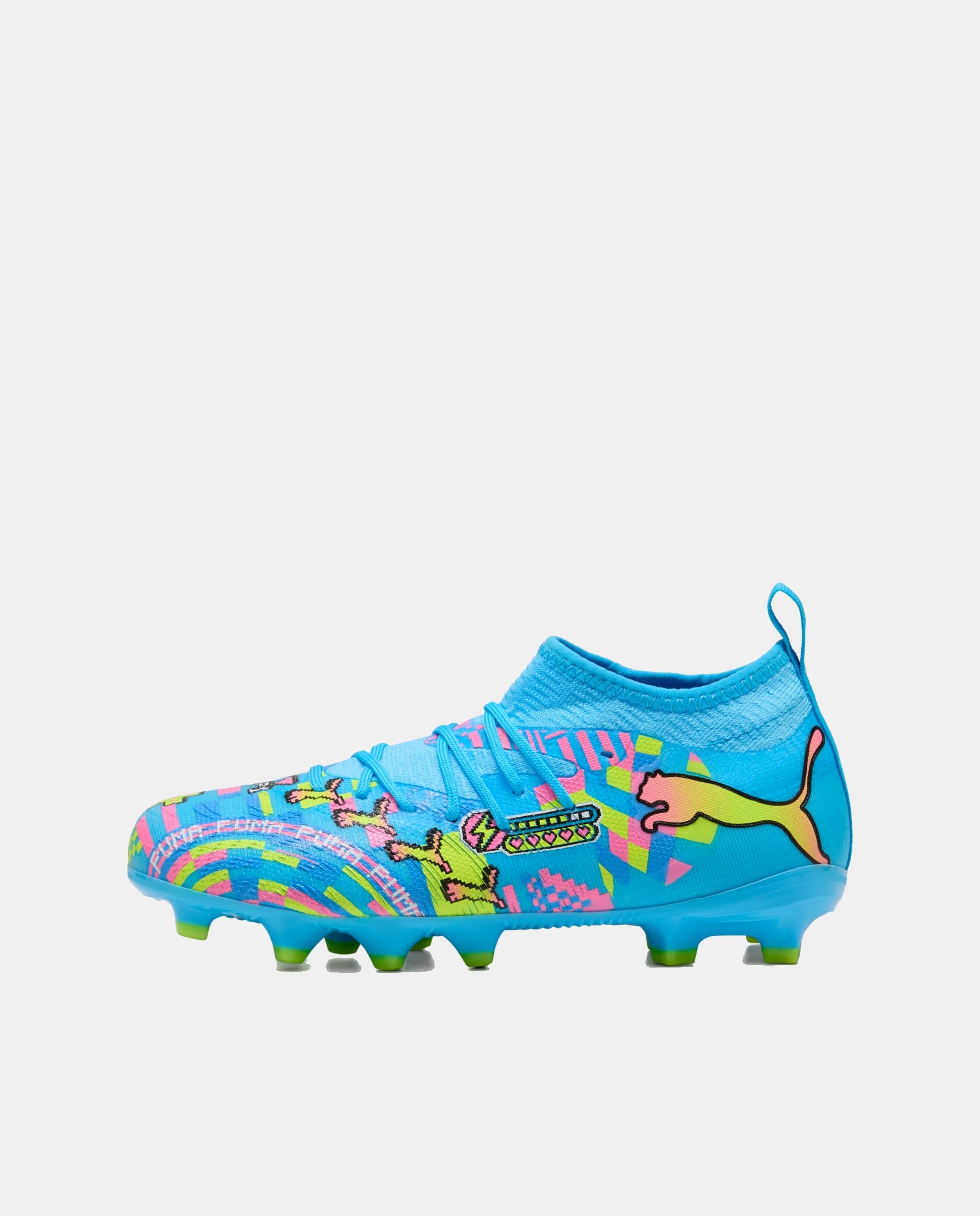 Chuteiras de Futebol Infantil Future 9 Advanced FG/AG Jr Azul-4