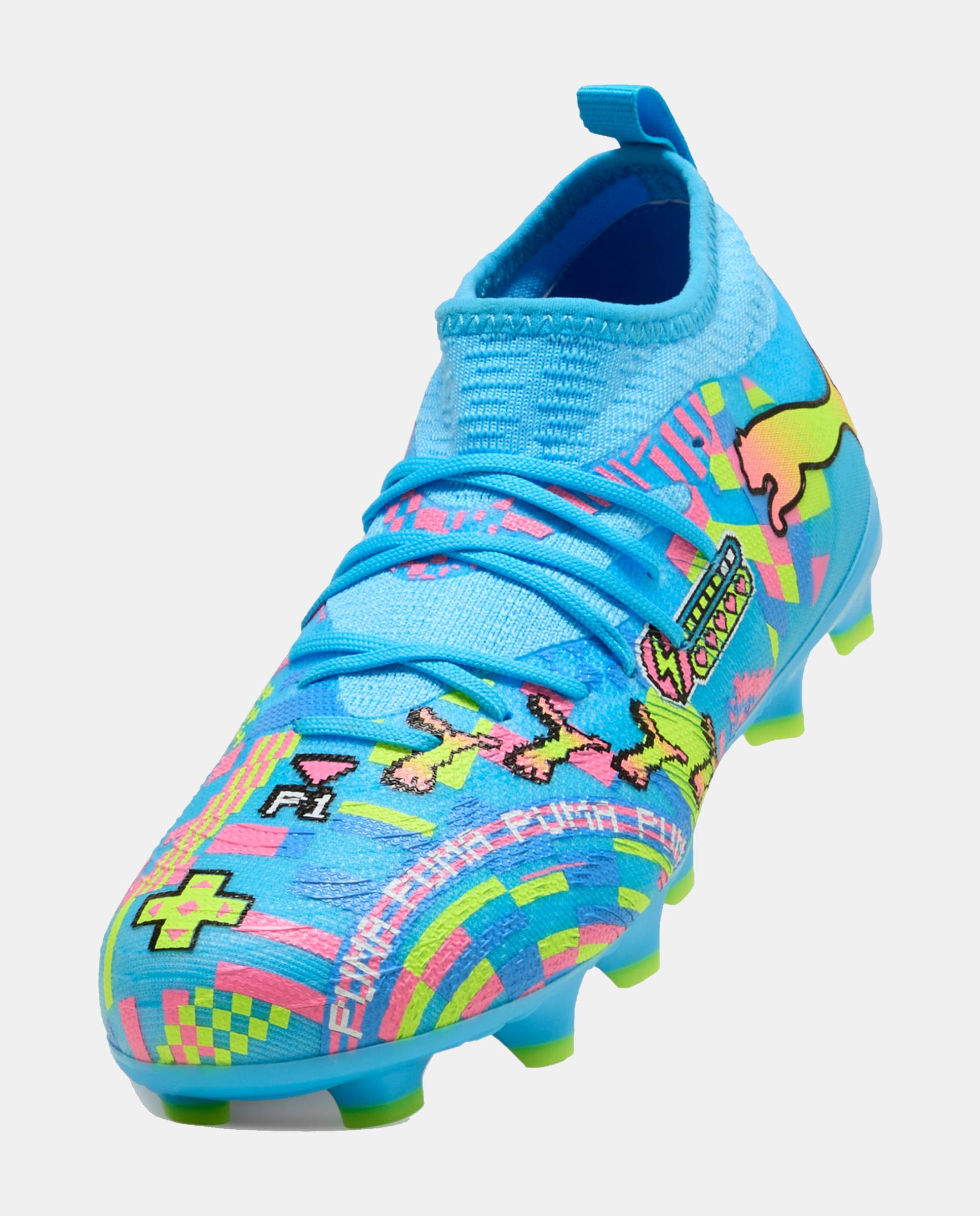 Chuteiras de Futebol Infantil Future 9 Advanced FG/AG Jr Azul-7