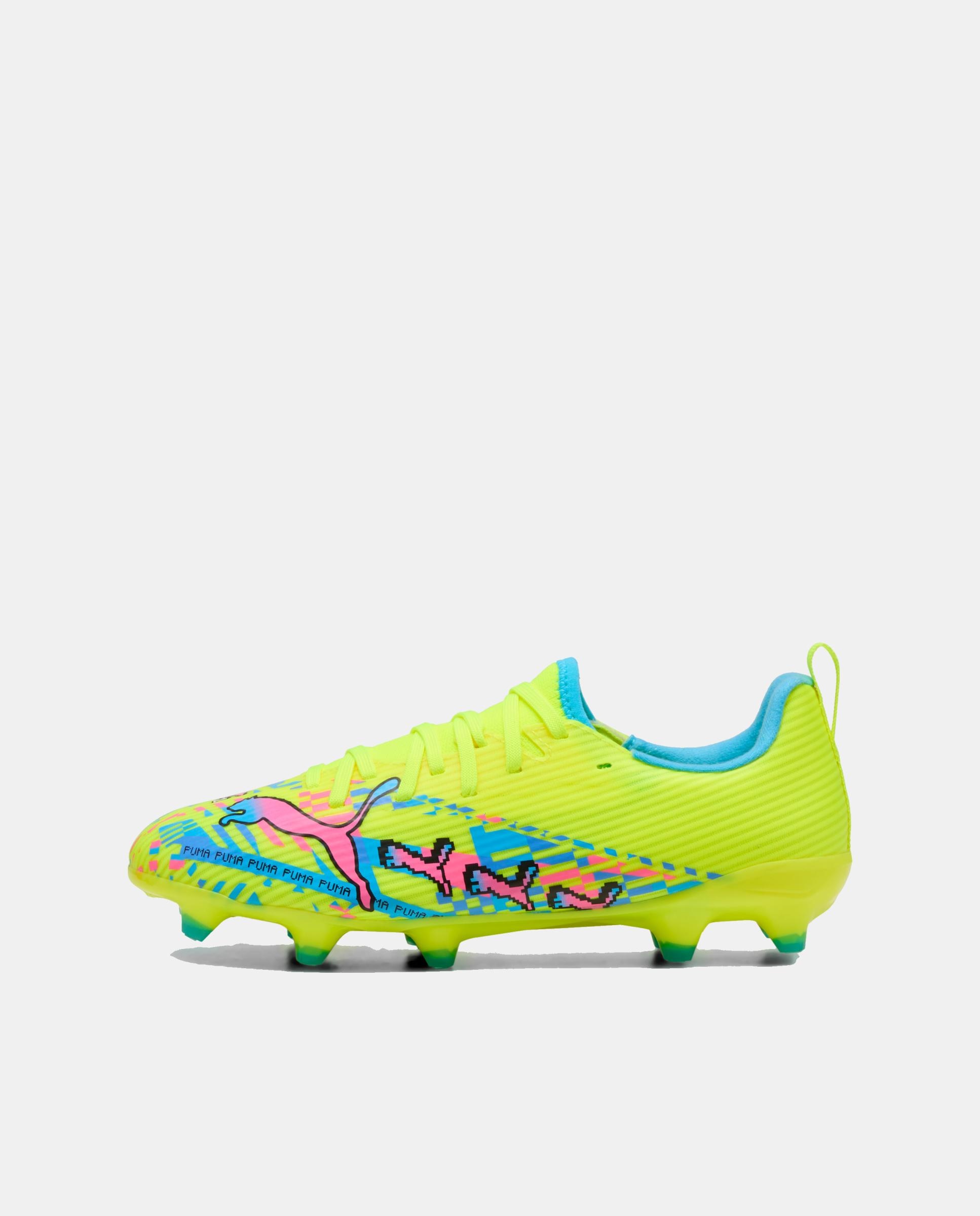 Chuteiras de Futebol Infantil Ultra 7 Advanced FG/AG Jr Amarelo-4