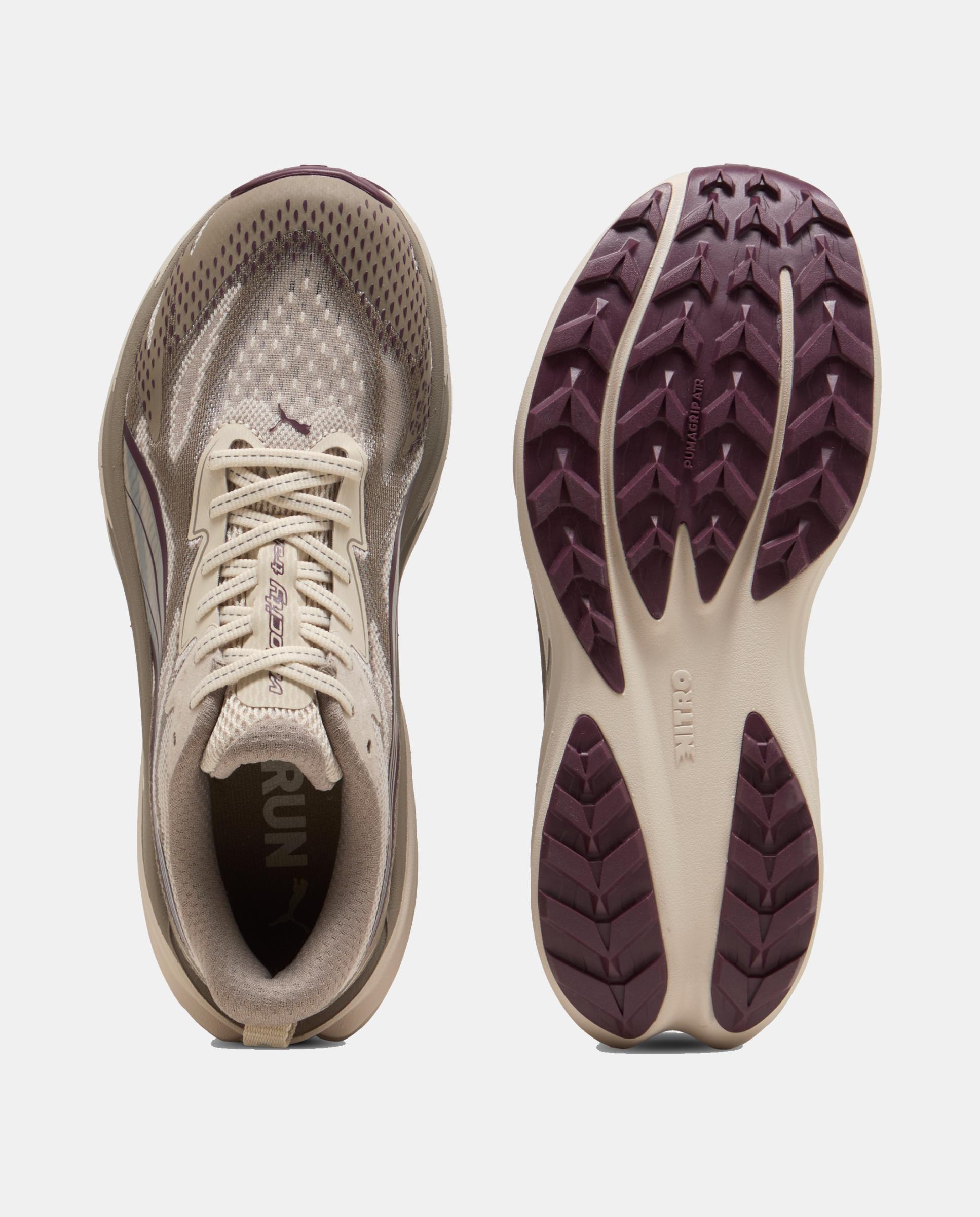 Sapatilhas de Running de Mulher Velocity NITRO Trail Wns Castanho-3