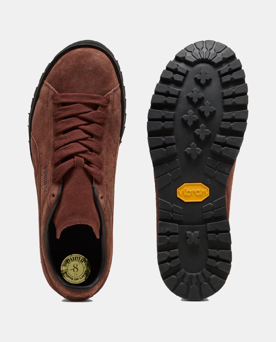 Sapatilhas Suede Vibram de Homem e Mulher Castanho-3