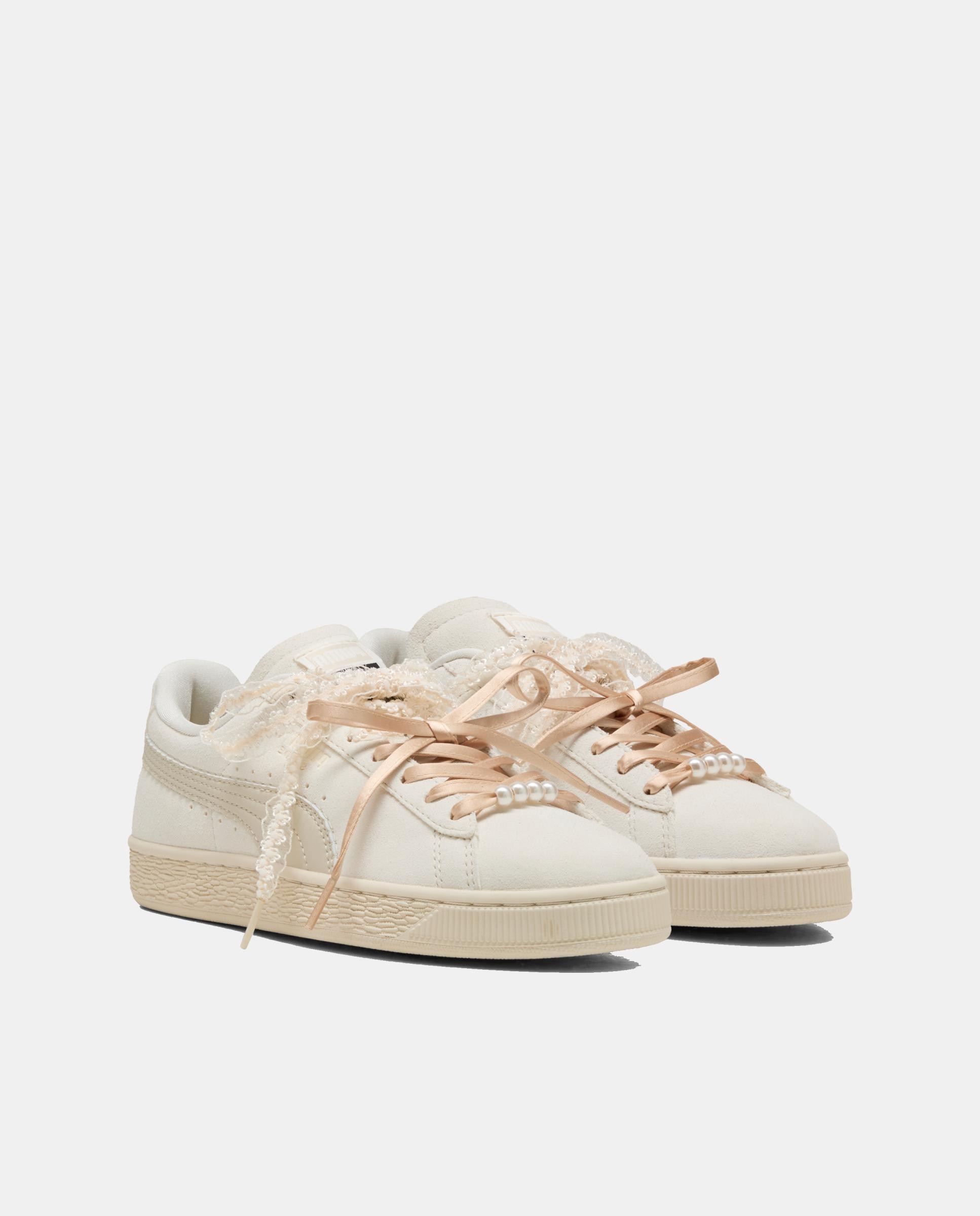 Sapatilhas Casual de Mulher Suede Bloom Wns Puma Branco-2
