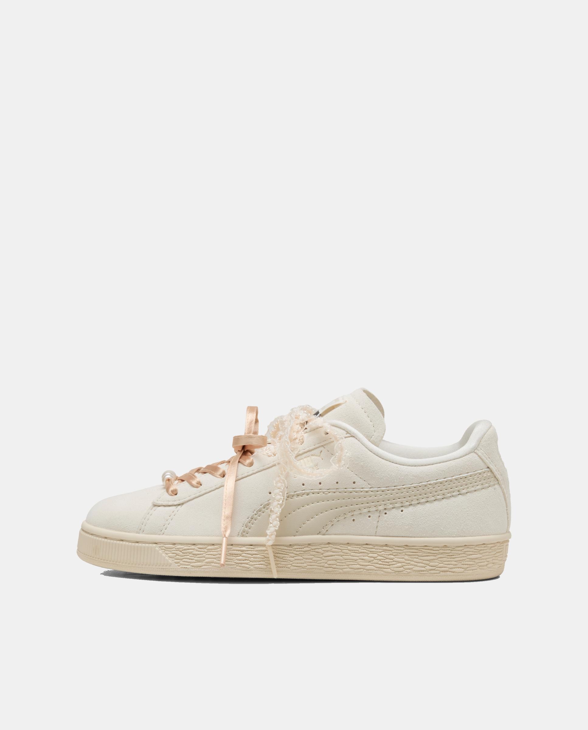 Sapatilhas Casual de Mulher Suede Bloom Wns Puma Branco-5