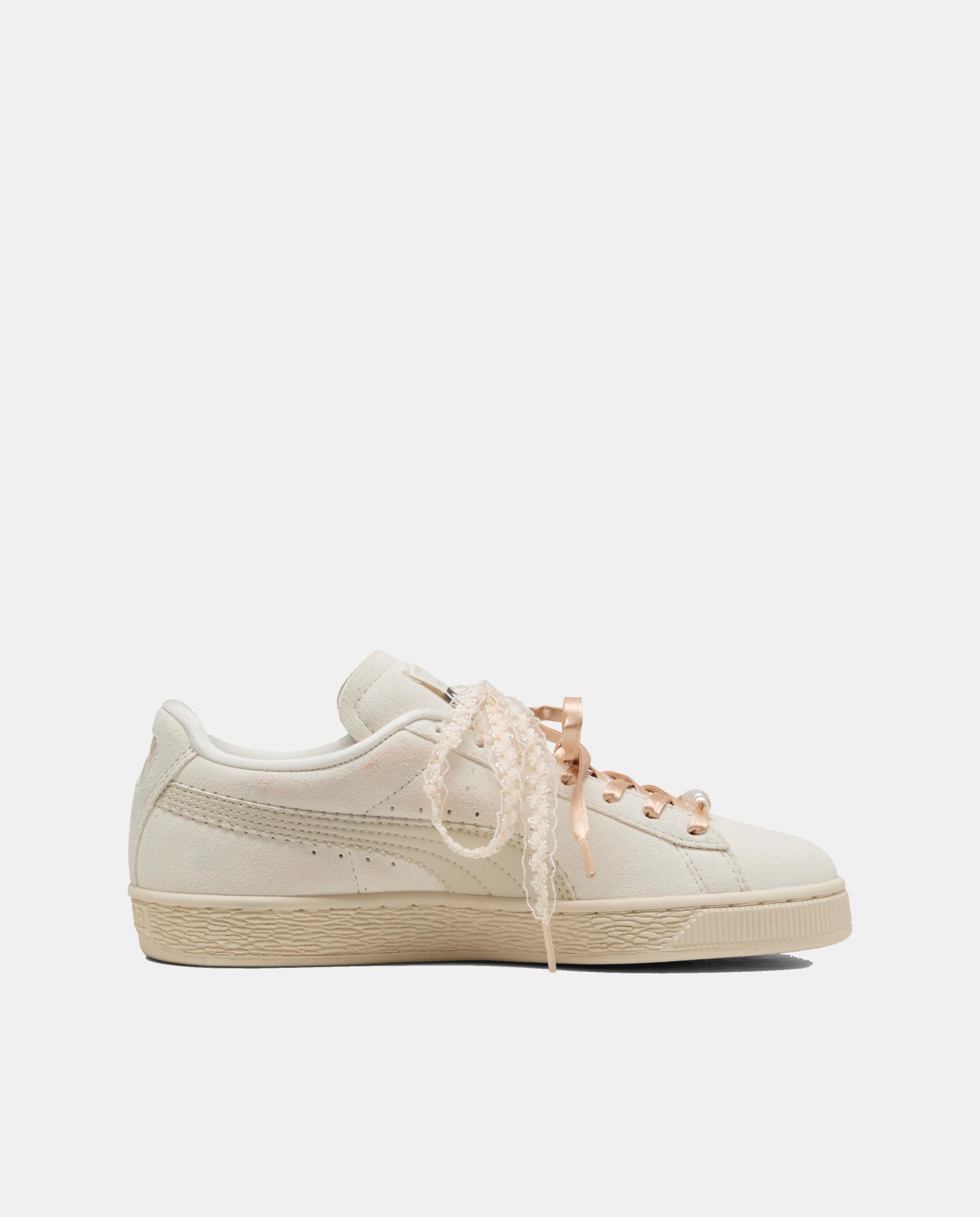 Sapatilhas Casual de Mulher Suede Bloom Wns Puma Branco-7