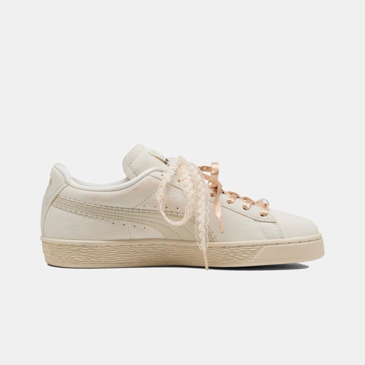 Sapatilhas Casual de Mulher Suede Bloom Wns Puma Branco-8