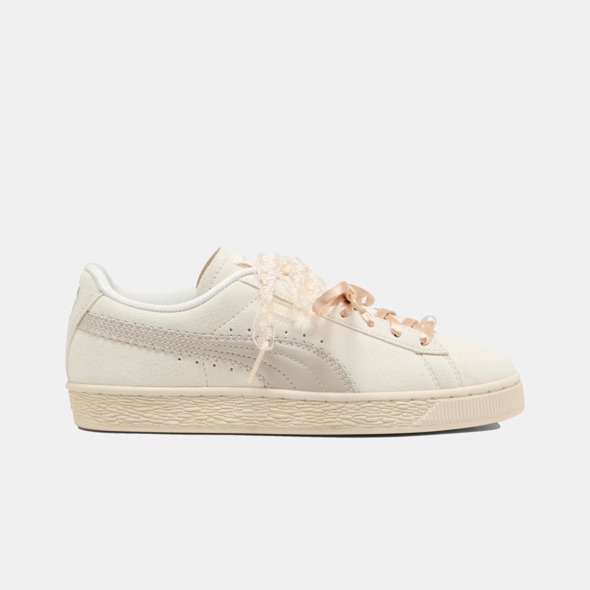 Sapatilhas Casual de Mulher Suede Bloom Wns Puma Branco-10