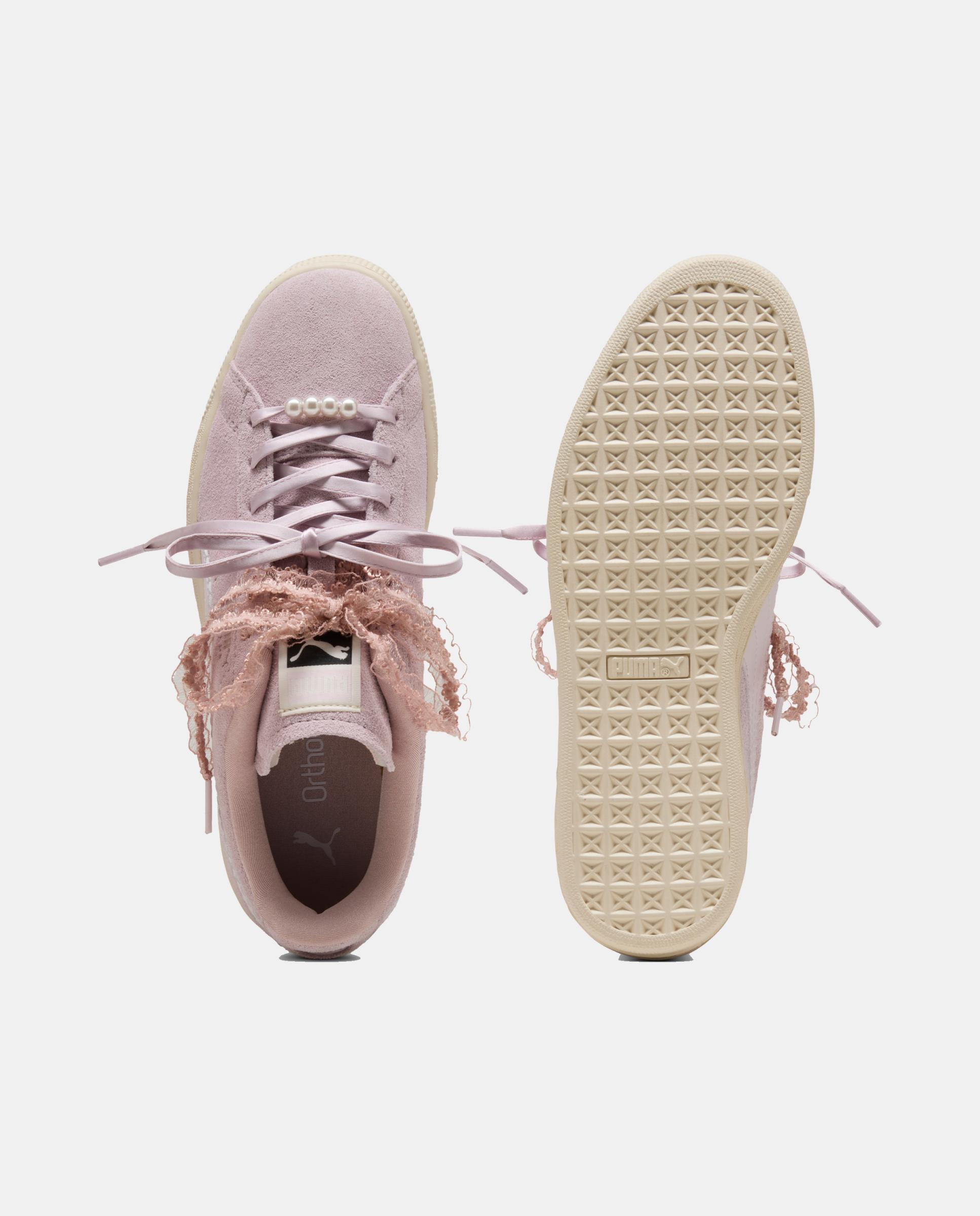 Sapatilhas Casual de Mulher Suede Bloom Wns Puma Rosa-3
