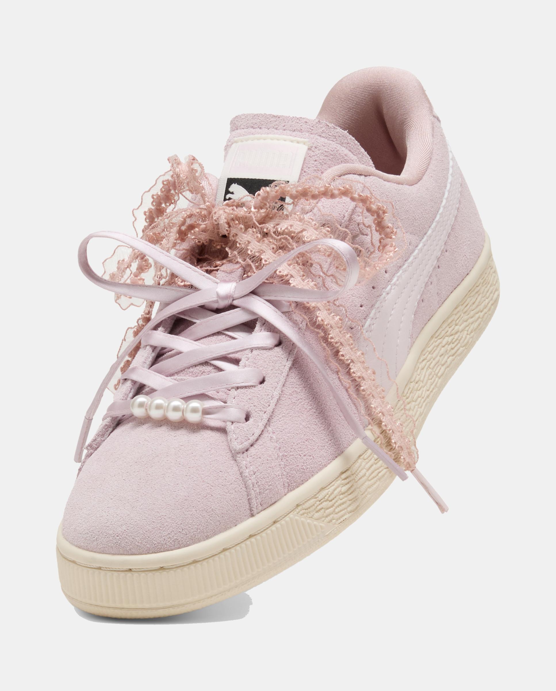 Sapatilhas Casual de Mulher Suede Bloom Wns Puma Rosa-4