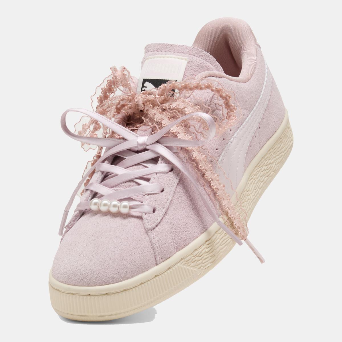 Sapatilhas Casual de Mulher Suede Bloom Wns Puma Rosa-9