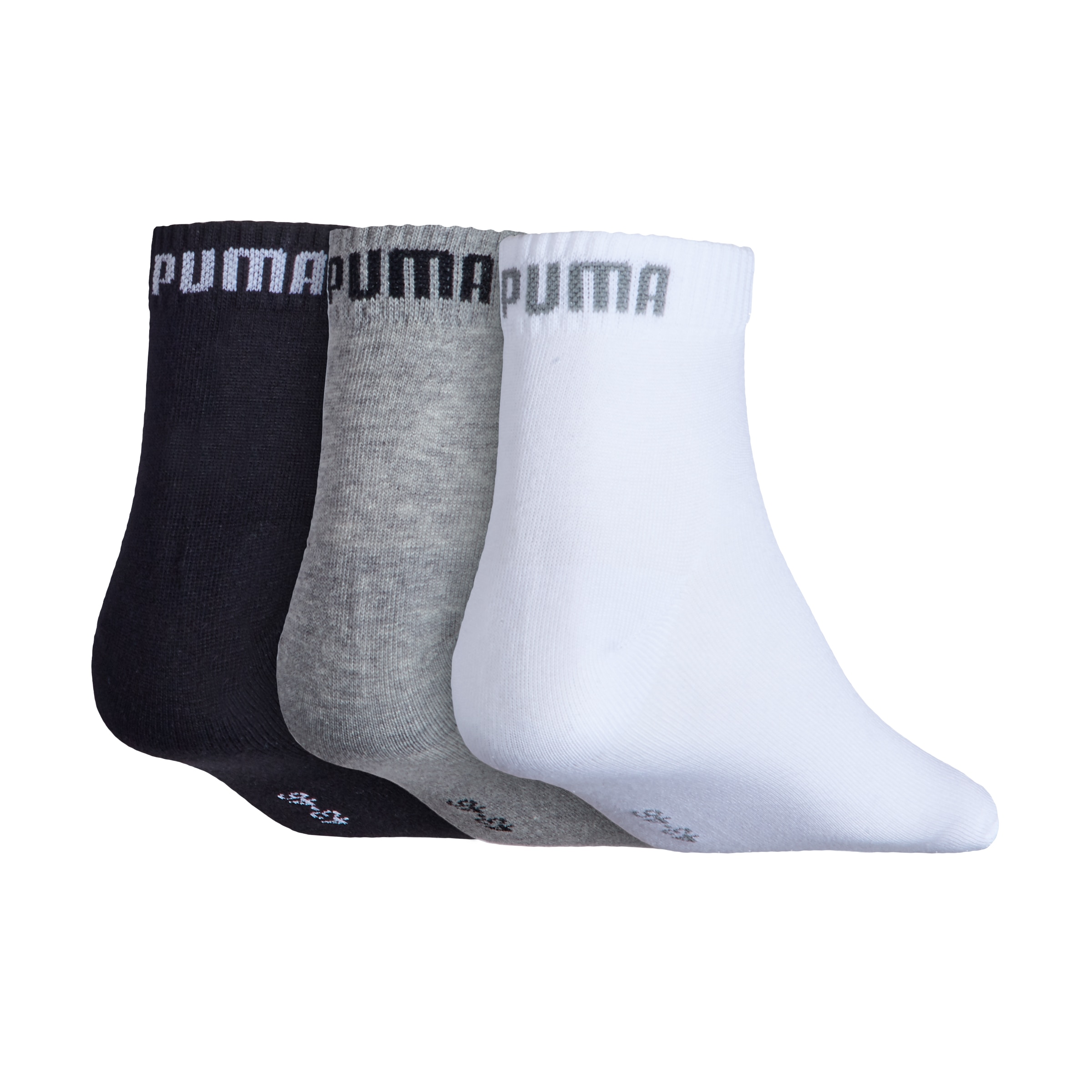 Pack de 3 pares de meias Quarter Plain Puma Multicolor-2