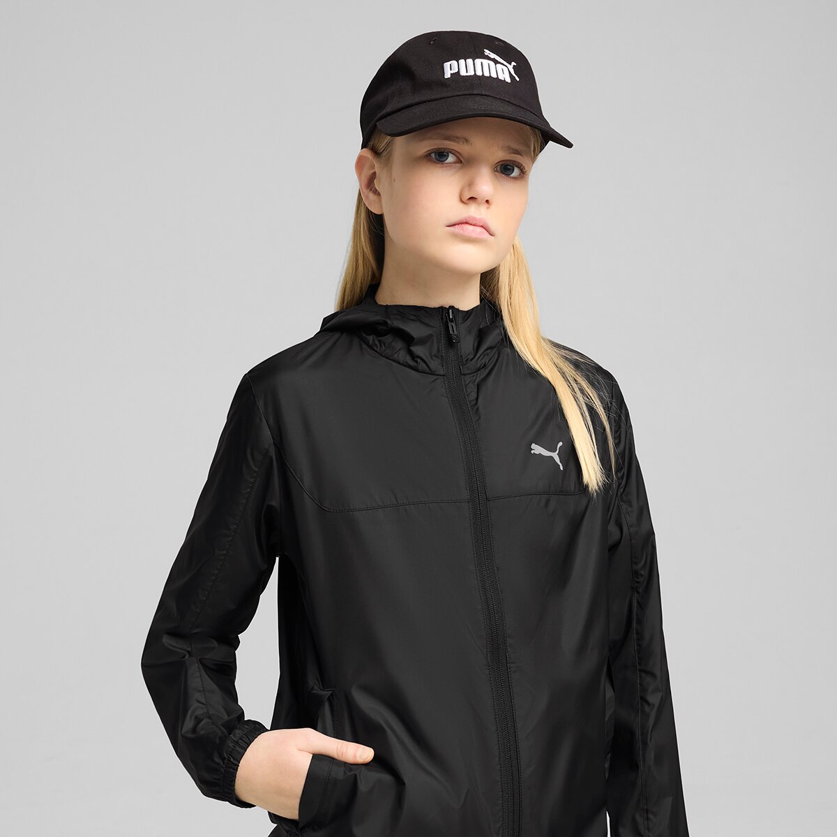 Boné de criança Essentials Puma Preto-3