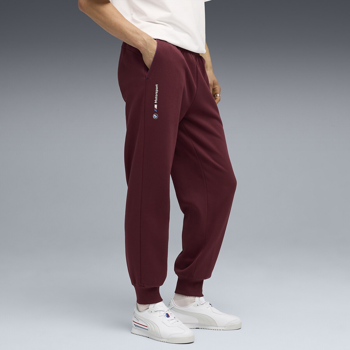 Calças BMW MMS ESS+ Fleece Unissexo Vermelho-3