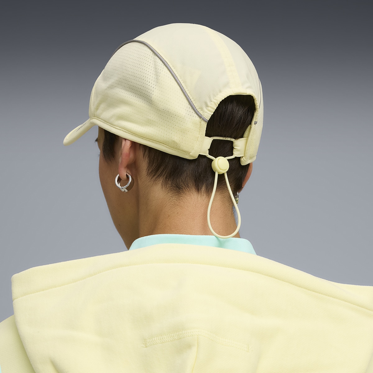 Boné Runner Short Visor 5 Panel Unissexo Amarelo-5