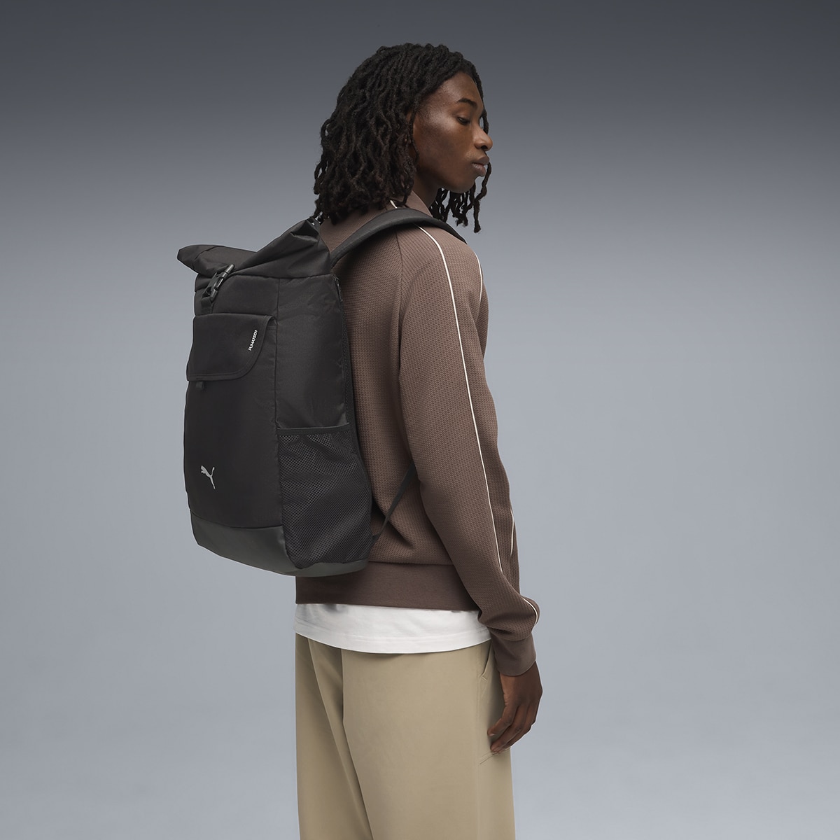 Mochila Pumatech Roll Top Unissexo Preto-4