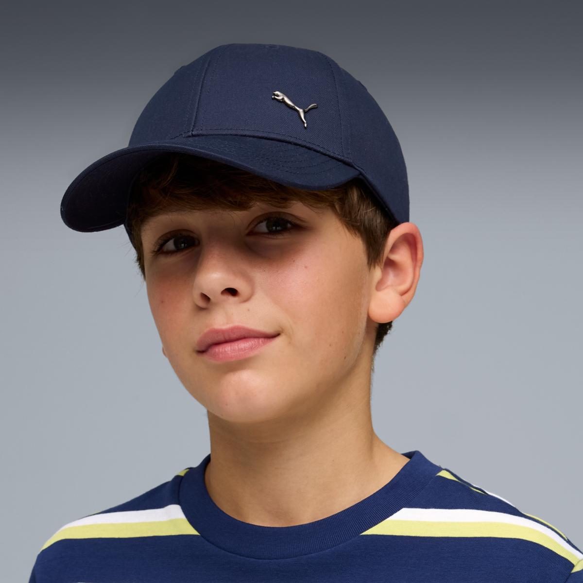 Chapéu Casual de homem ESS METAL PUMA CAT BB Jr Puma Azul-4