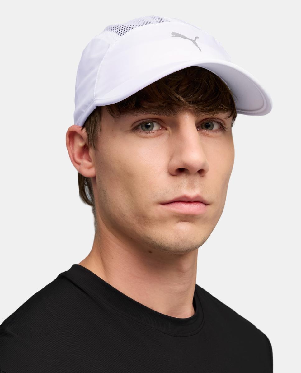 Gorras de Running Unisex SHORT VISOR MESH 5 Panel Puma - Blanco Blanco-3