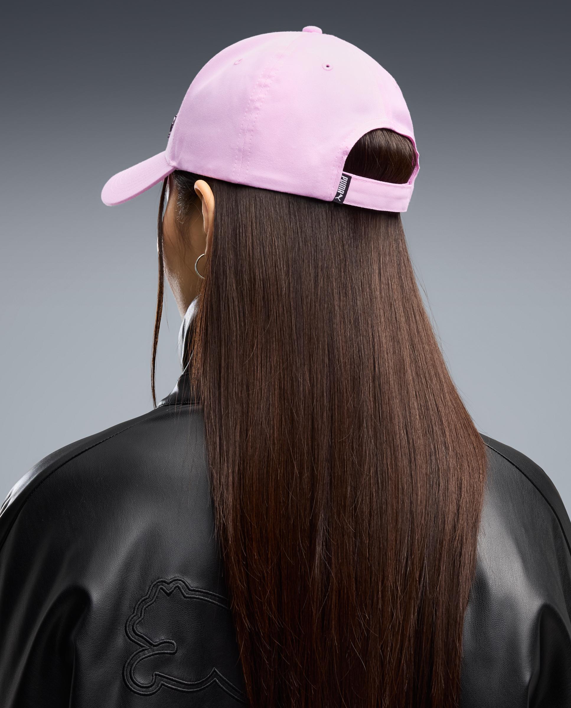 Gorras de Casual de Hombre ESS METAL PUMA CAT BB Cap Puma - Rosa Rosa-5