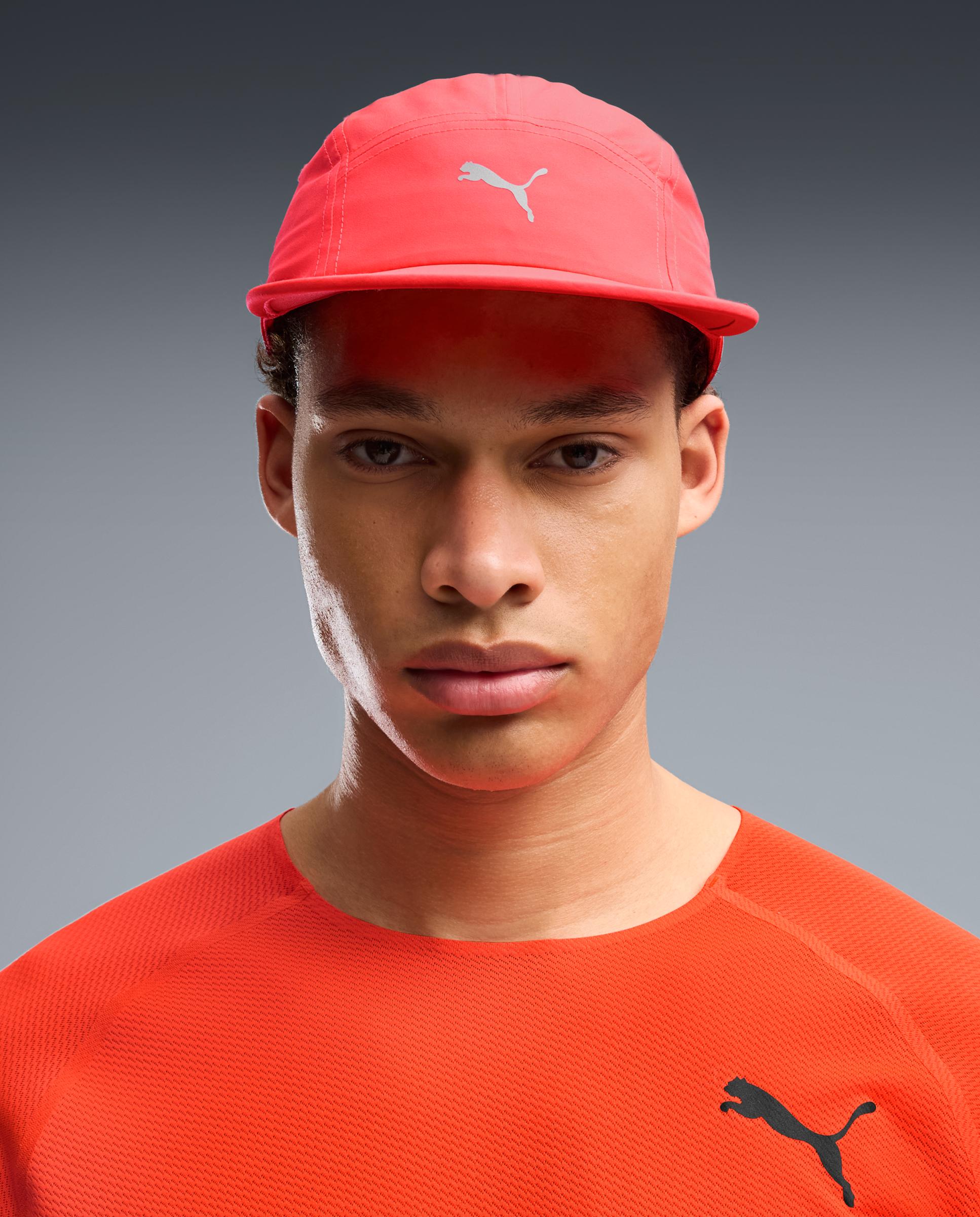 Gorras de Running de Adulto ESS RUNNING 5 Panel Cap Puma - Rojo Rojo-3