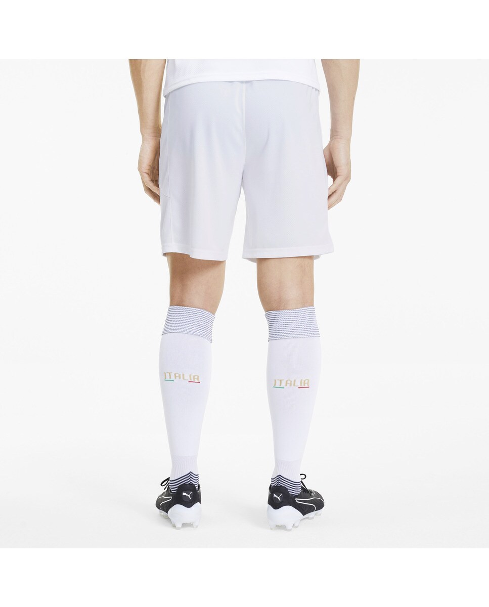 Calções 1.º equipamento Italia FIGC 2021 Réplica Branco-4
