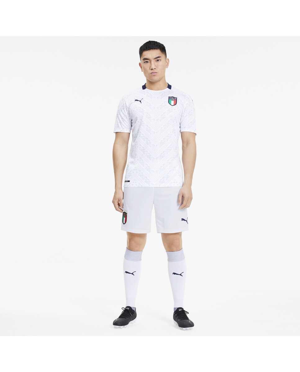 Calções 1.º equipamento Italia FIGC 2021 Réplica Branco-6