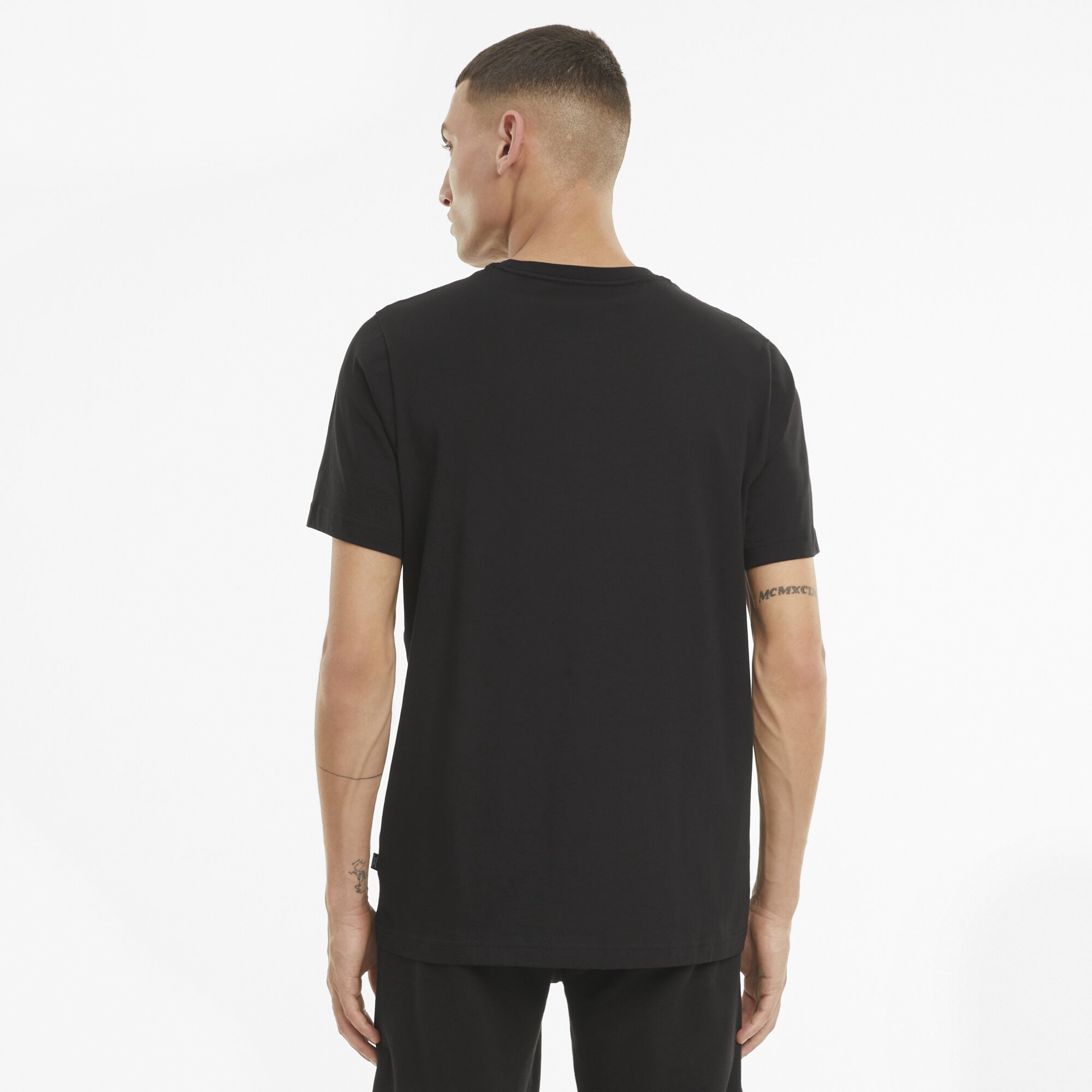 T-shirt de Homem Ess Small Logo Preto-4