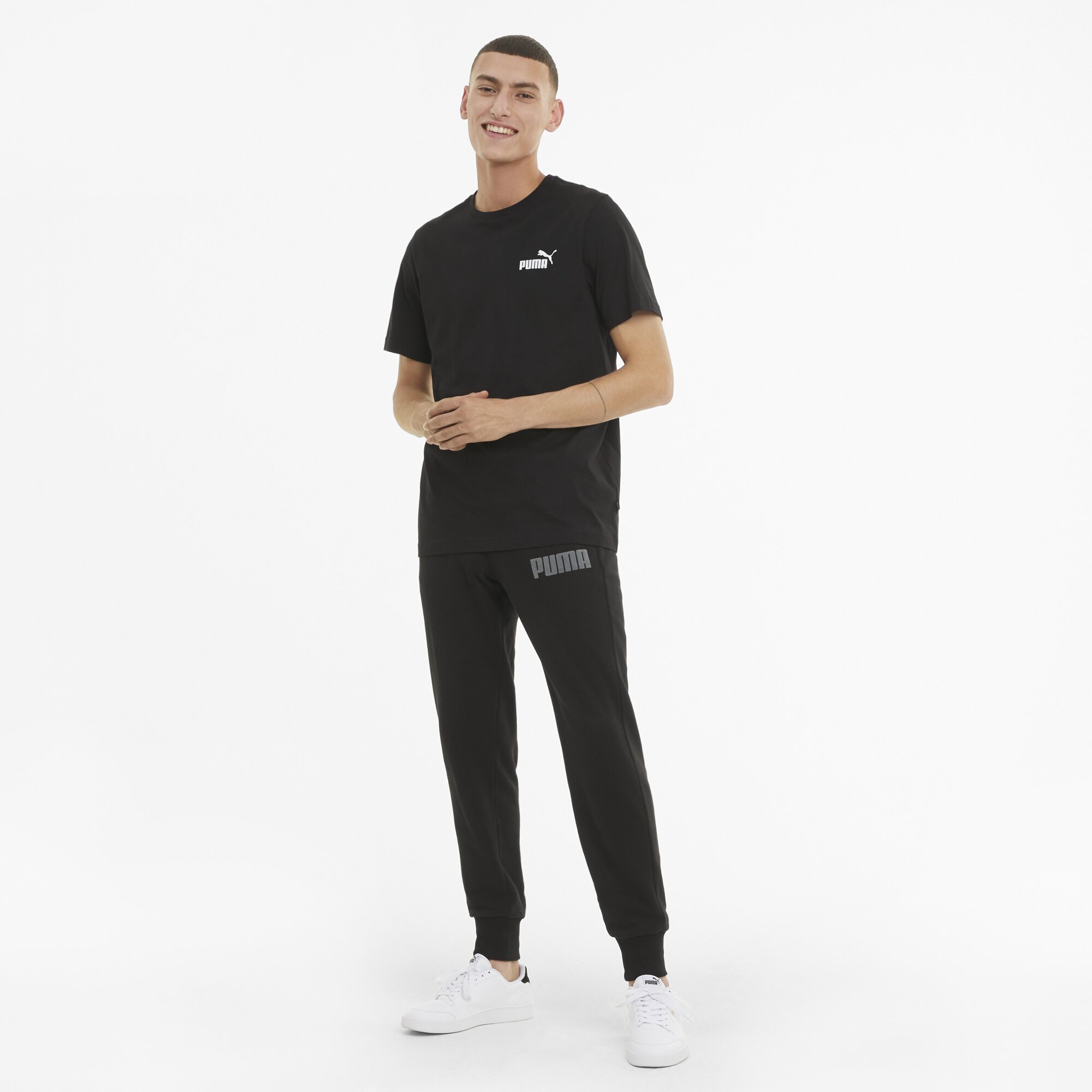 T-shirt de Homem Ess Small Logo Preto-5