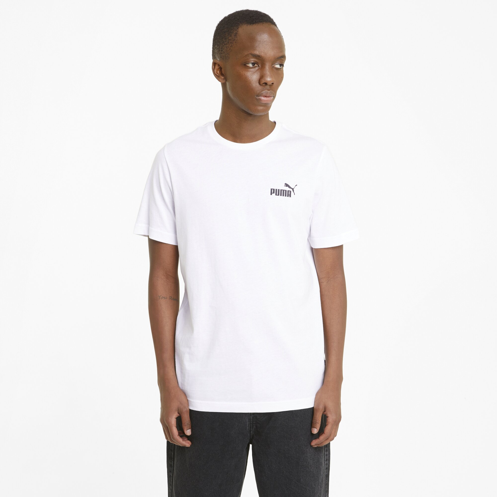 Camiseta de hombre Ess Small Logo Puma. - Blanco Blanco-3