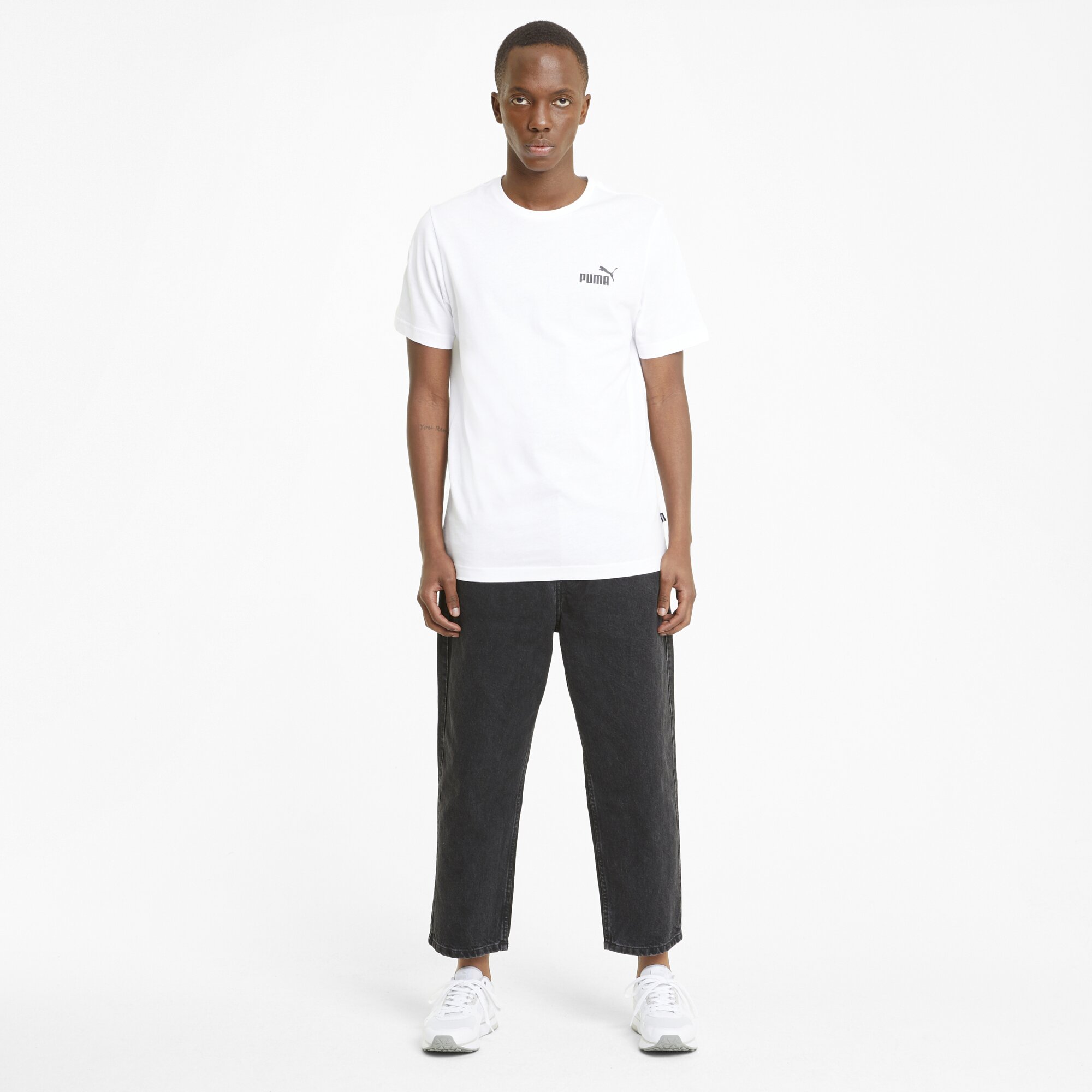 Camiseta de hombre Ess Small Logo Puma. - Blanco Blanco-5