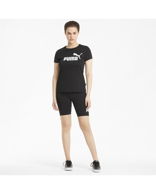 Camiseta de mujer Essential Logo Puma - Negro Negro-5