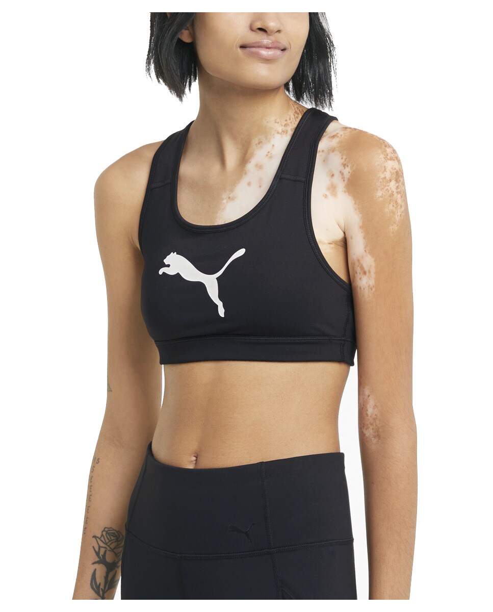 Top de mulher Mid Impact 4Keeps Bra Puma Preto-1