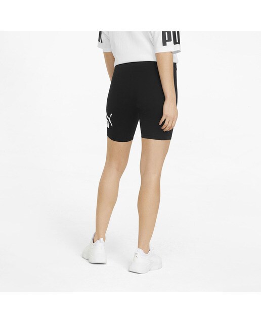 Calções de mulher ESS Logo Puma Preto-4