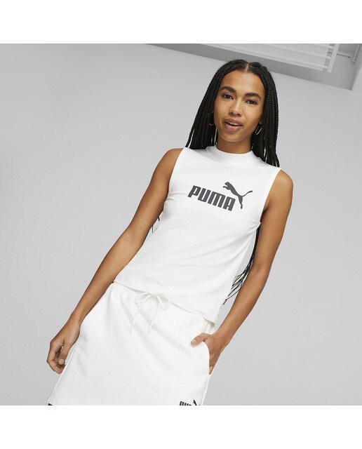 T-shirt de Mulher ESS Slim Branco-1