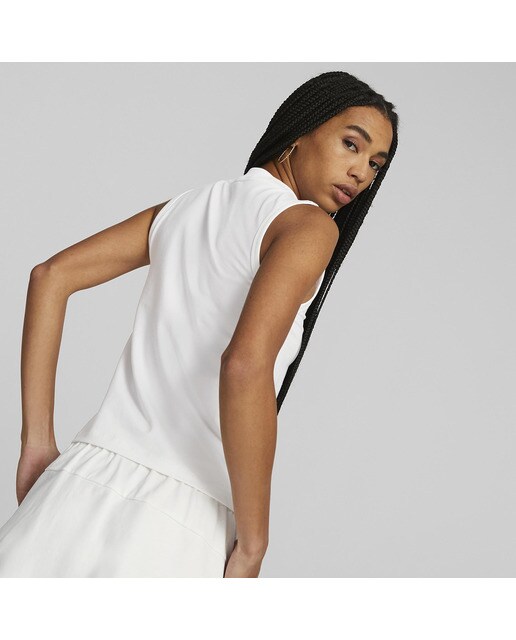 T-shirt de Mulher ESS Slim Branco-2