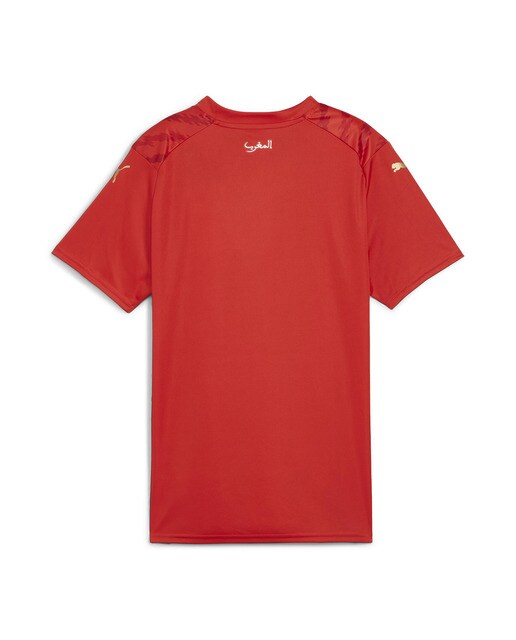 T-shirt de Mulher 1.º Equipamento Marrocos FRMF WWC 2023-2024 Réplica Vermelho-2