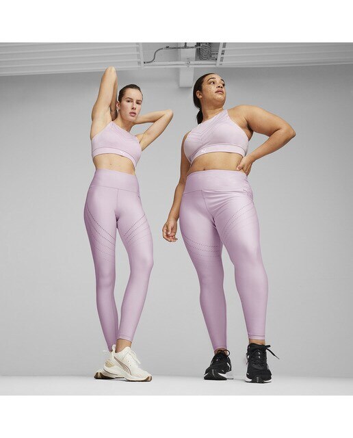 Leggings de Mulher Run Ultraform Aop Tight Rosa-5