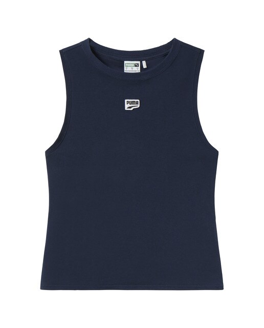 T-shirt de Mulher Downtown Tank Puma x Forever. Cristina Pedroche Rosa / Azul-1