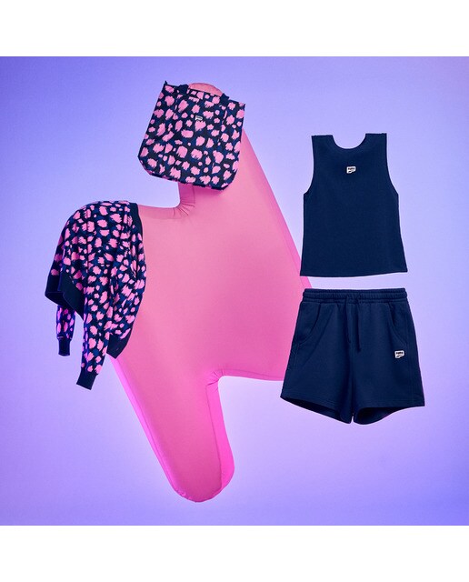 T-shirt de Mulher Downtown Tank Puma x Forever. Cristina Pedroche Rosa / Azul-2