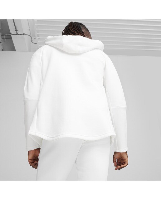 Sweatshirt de Homem Evostripe Full-Zip Hoodie Dk Branco-2
