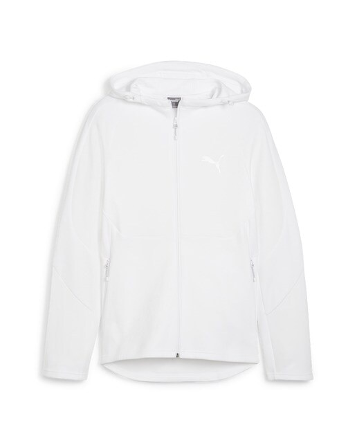 Sweatshirt de Homem Evostripe Full-Zip Hoodie Dk Branco-5