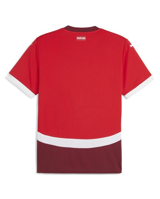 T-shirt de Homem 1.º Equipamento Suíça SFV 2024 Réplica Vermelho-7