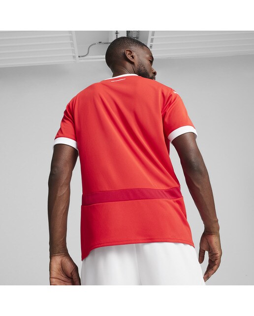 T-shirt de Homem 1.º Equipamento Áustria ÖFB 2024 Réplica Vermelho-2