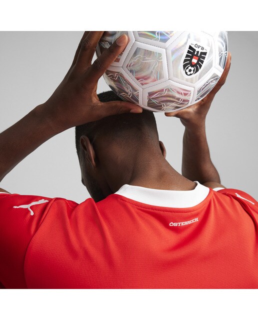 T-shirt de Homem 1.º Equipamento Áustria ÖFB 2024 Réplica Vermelho-4