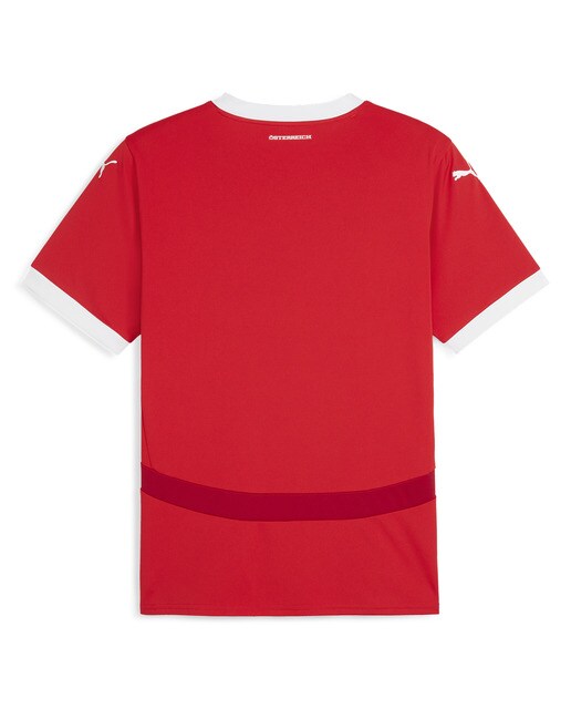 T-shirt de Homem 1.º Equipamento Áustria ÖFB 2024 Réplica Vermelho-7