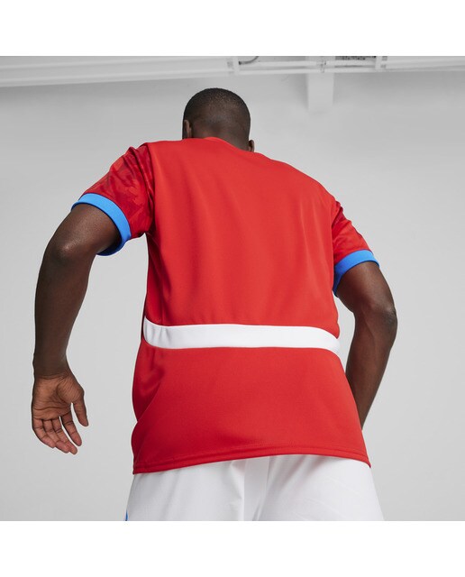 T-shirt de Homem 1.º Equipamento República Checa FACR 2024 Réplica Vermelho-2