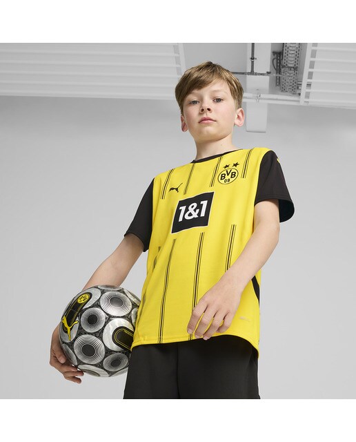 T-shirt de Criança 1.º Equipamento Borussia Dortmund BVB 2024-2025 Réplica Amarelo-1