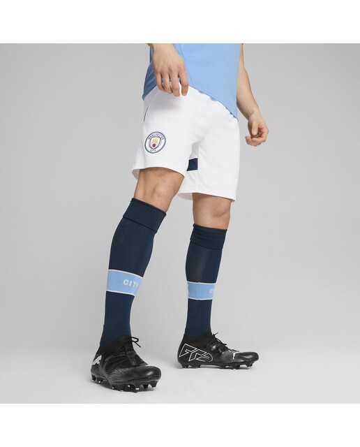 Calções de Homem 1.º Equipamento Manchester City FC 2024-2025 Réplica Branco-1