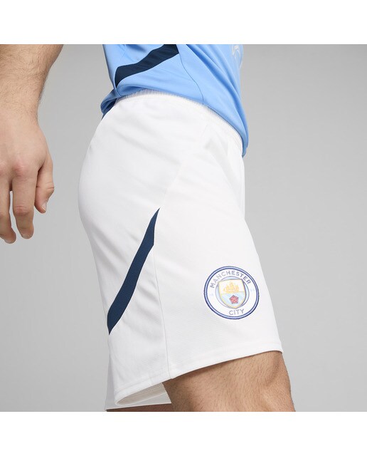 Calções de Homem 1.º Equipamento Manchester City FC 2024-2025 Réplica Branco-2